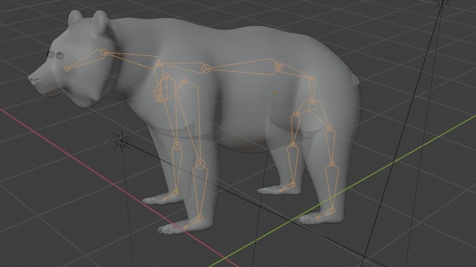 Polar Bear Low-poly 3D model_3