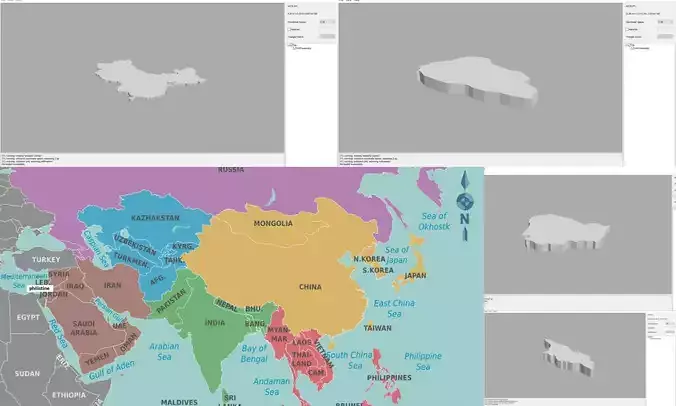 Map - Asia - all countries