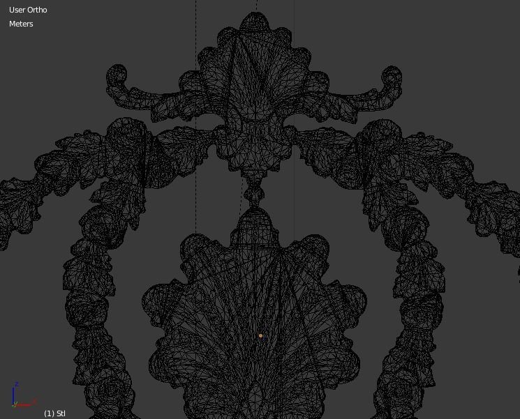 Classic decor ornament v-3D model 32 3D model_3