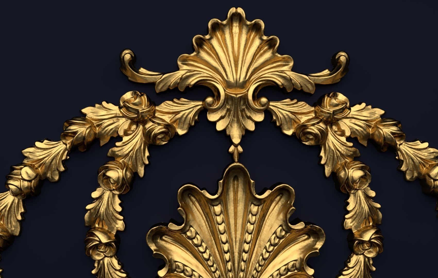 Classic decor ornament v-3D model 32 3D model_2