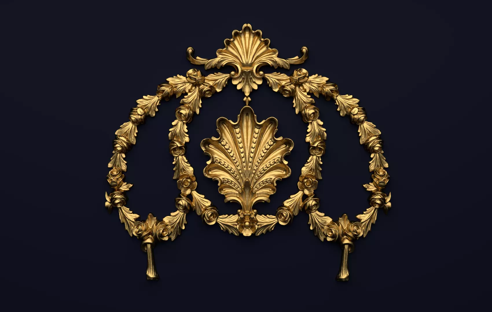 Classic decor ornament v-3D model 32 3D model_0