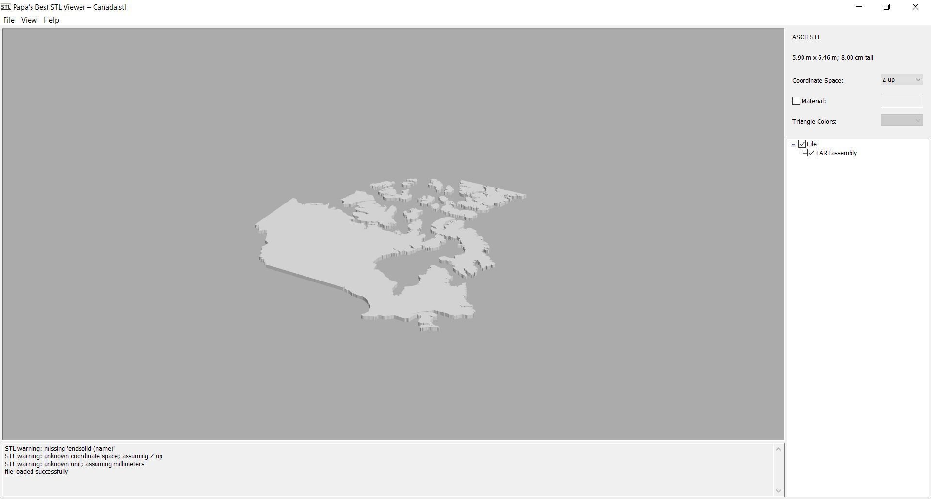 Map - North America - all countries 3D print model_7