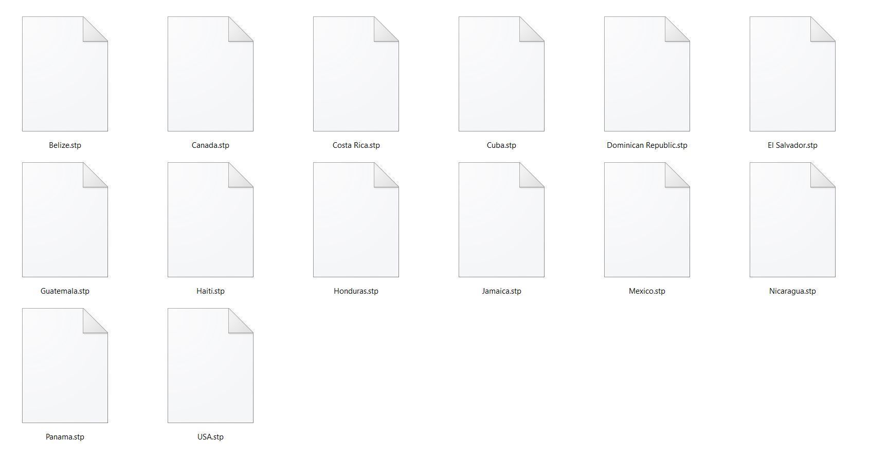 Map - North America - all countries 3D print model_2