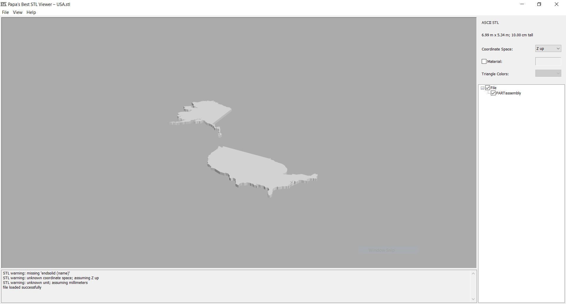 Map - North America - all countries 3D print model_3