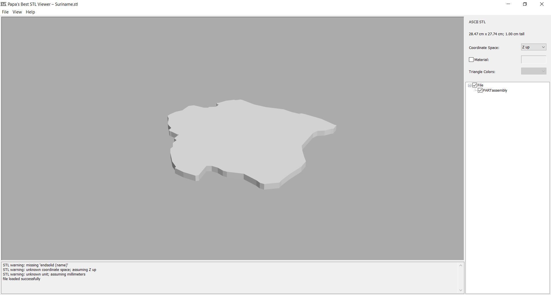 Map - South America- all countries 3D print model_5