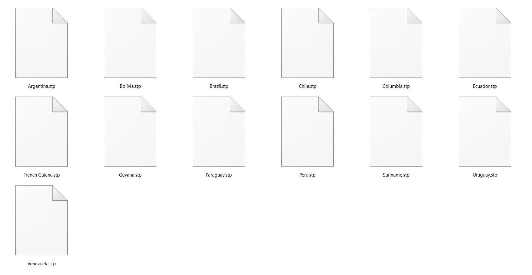 Map - South America- all countries 3D print model_2