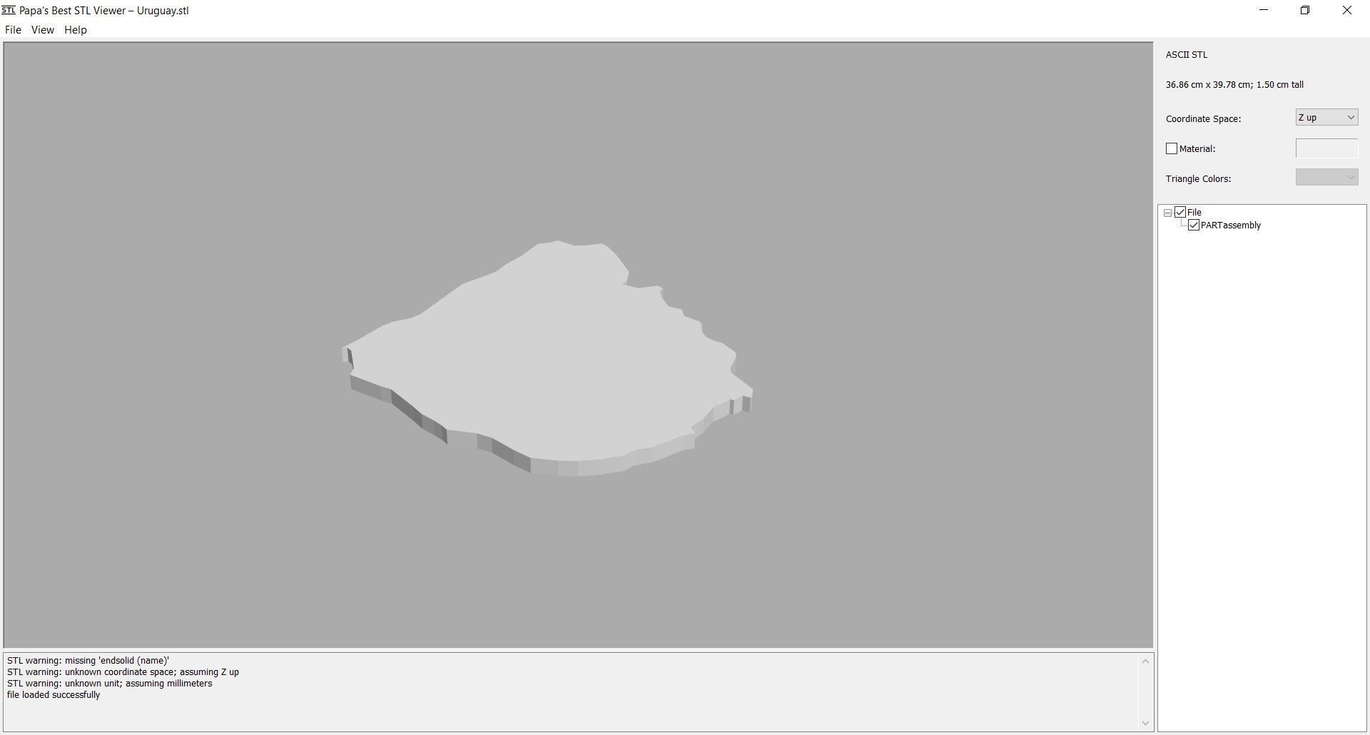 Map - South America- all countries 3D print model_7