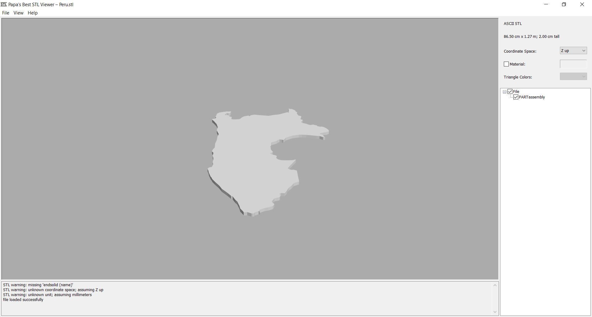 Map - South America- all countries 3D print model_8