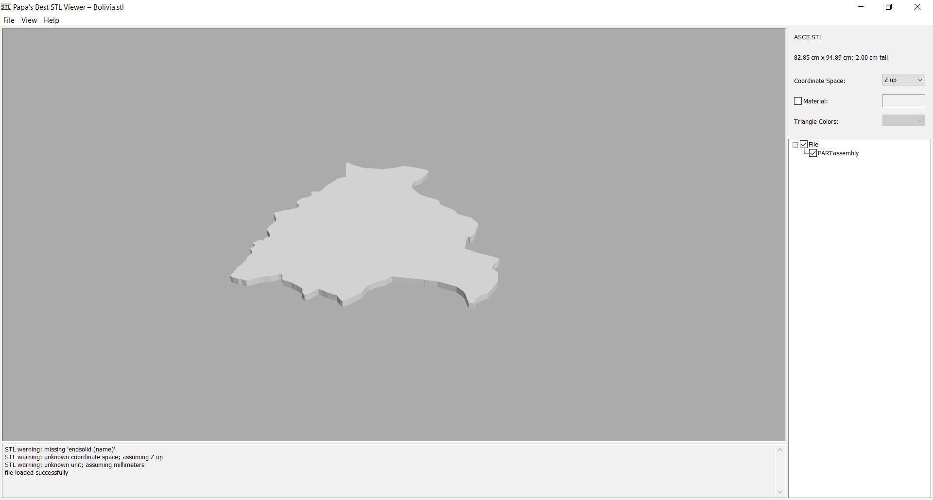 Map - South America- all countries 3D print model_4