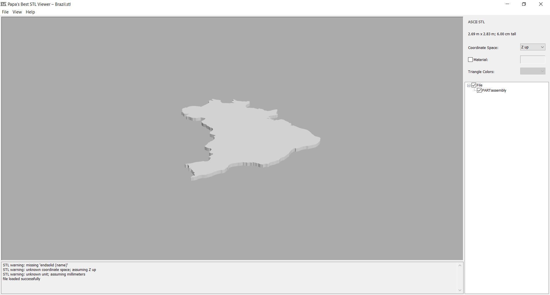 Map - South America- all countries 3D print model_11