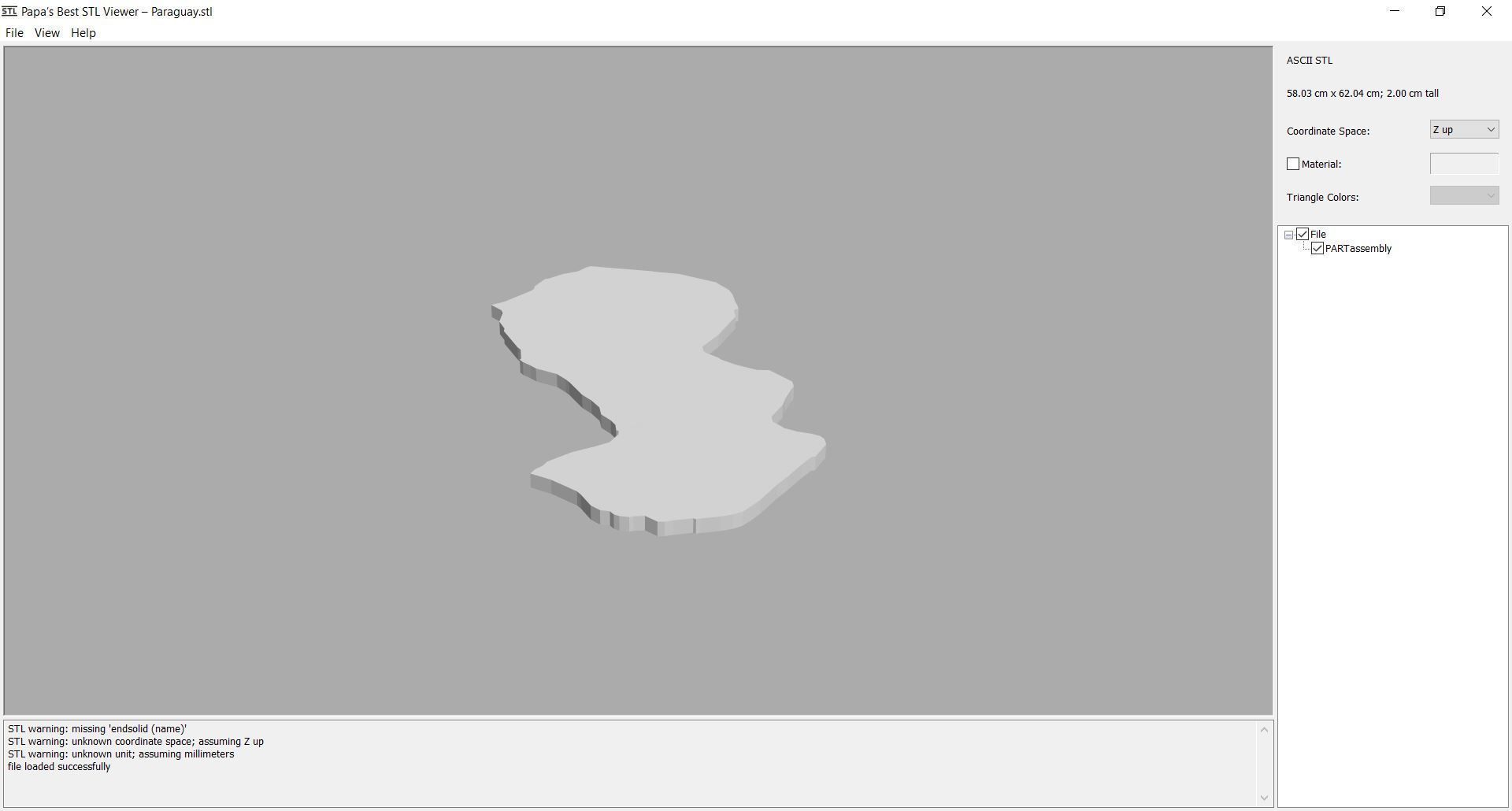 Map - South America- all countries 3D print model_9