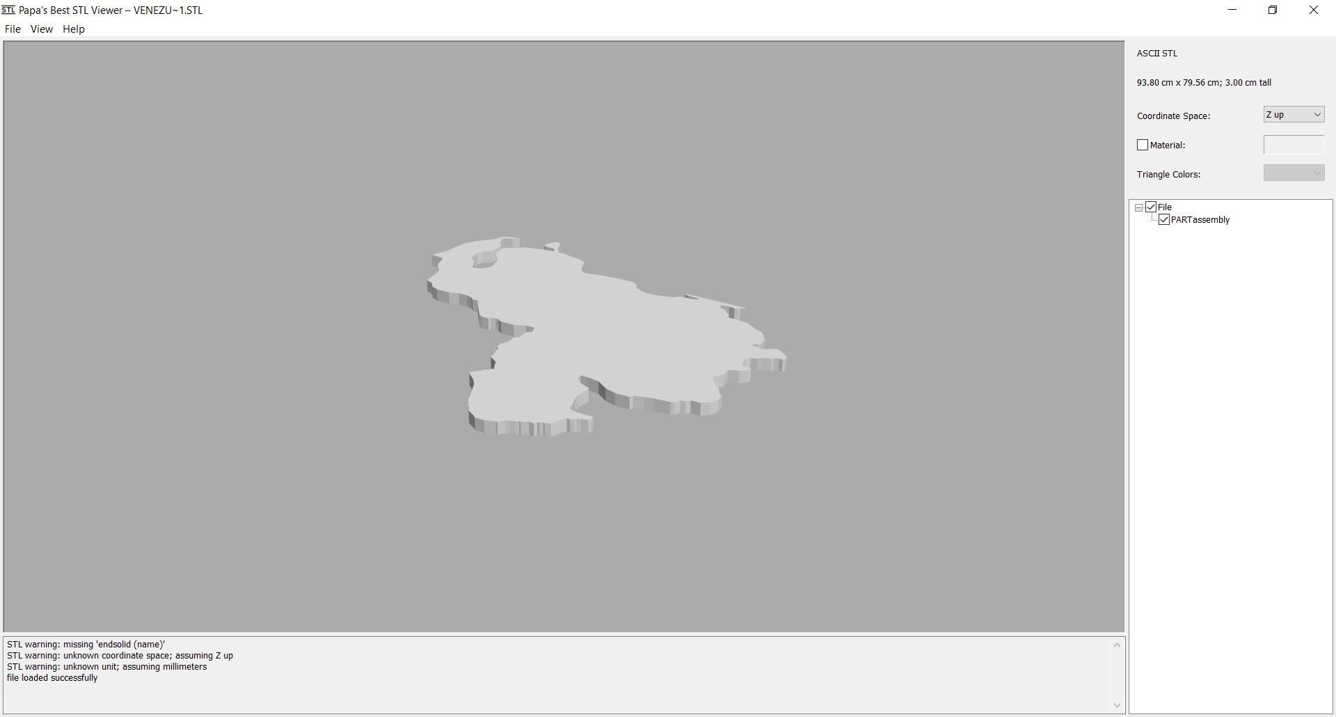 Map - South America- all countries 3D print model_12