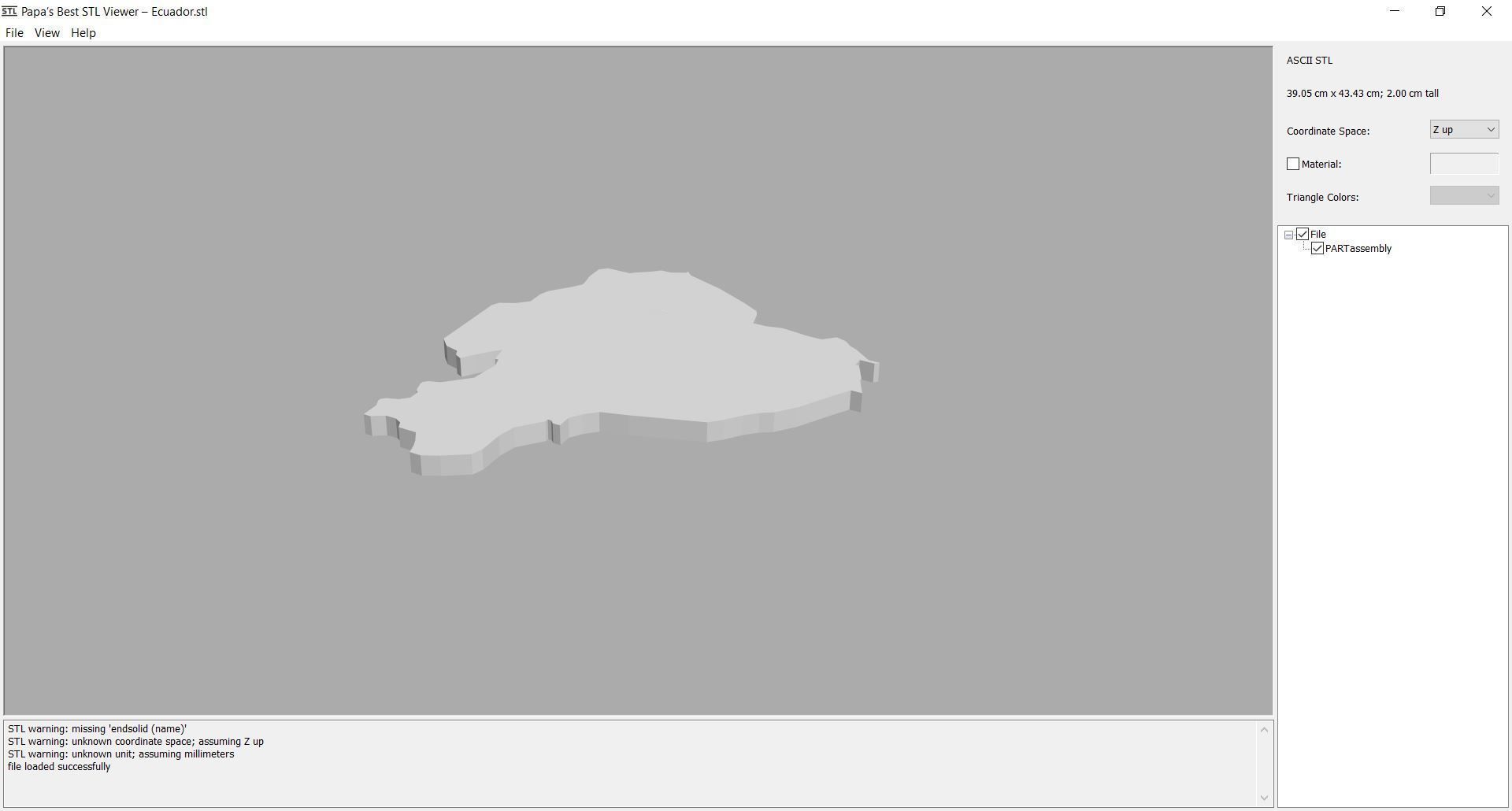 Map - South America- all countries 3D print model_14