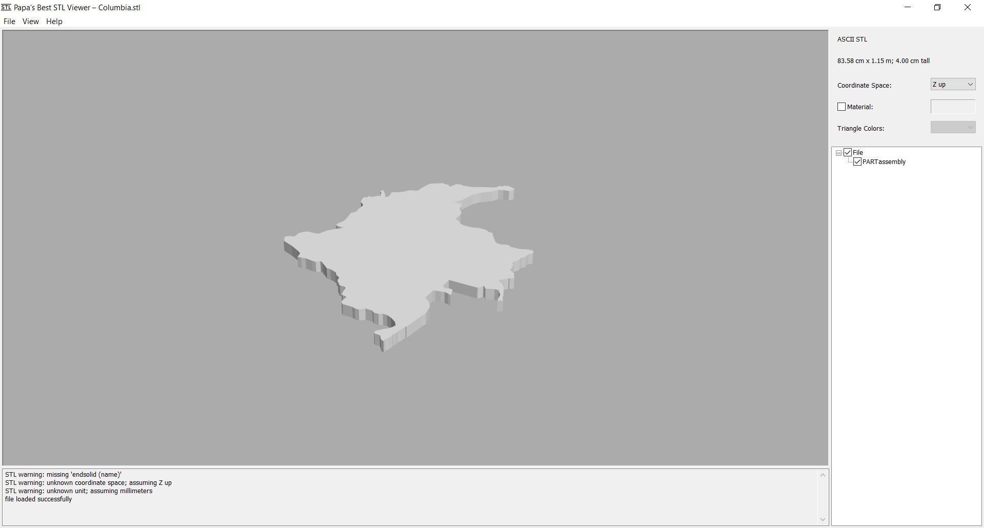 Map - South America- all countries 3D print model_13