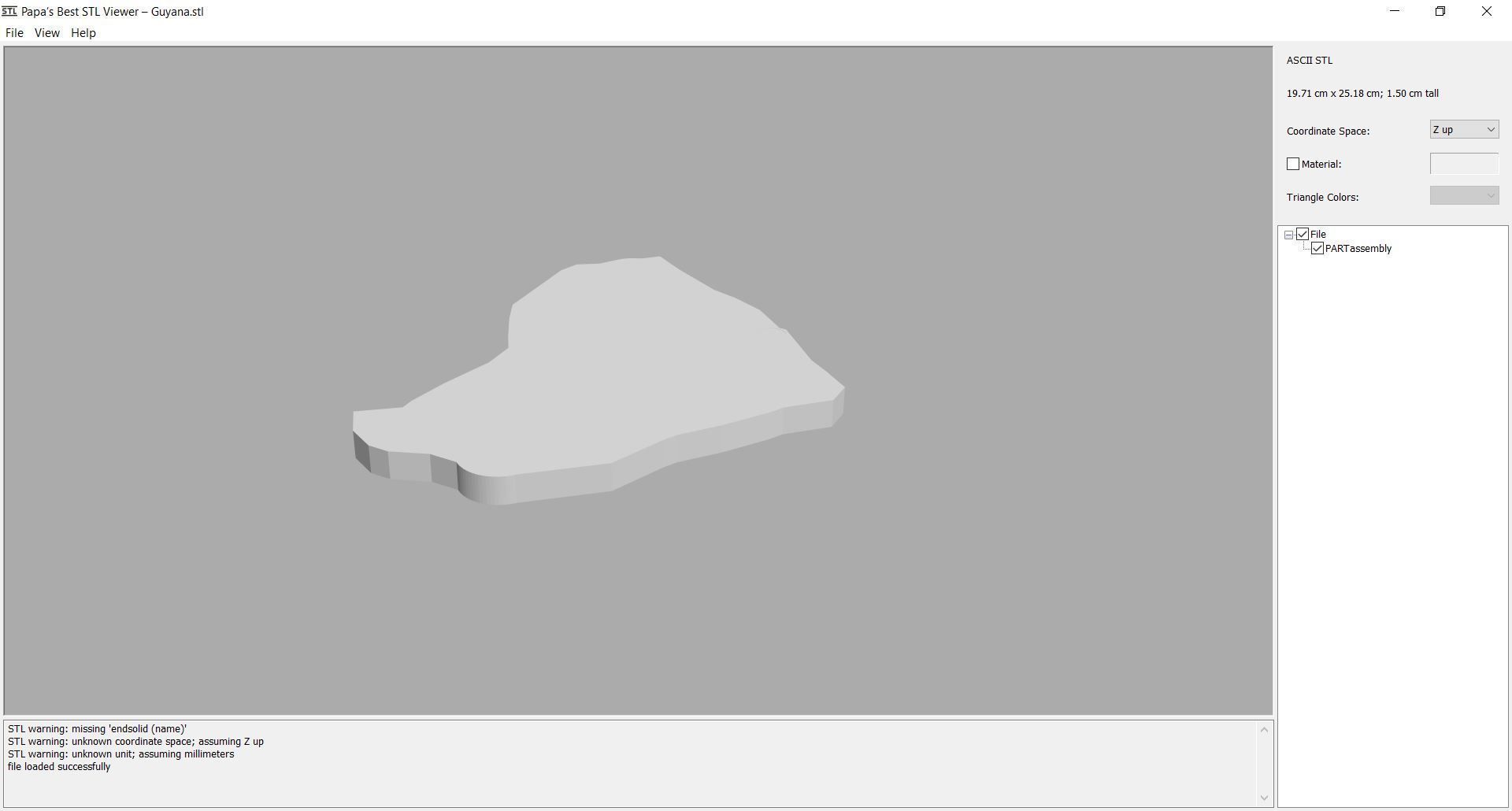 Map - South America- all countries 3D print model_3