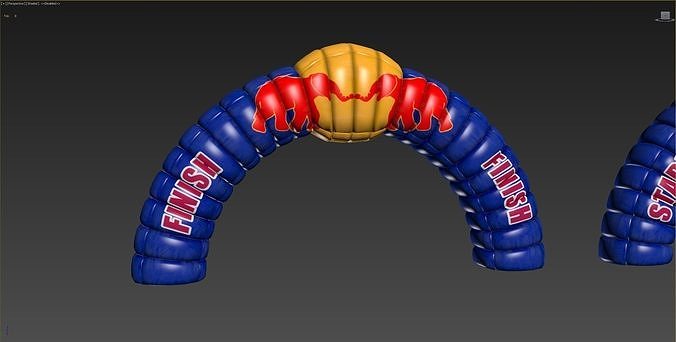 Redbull Start Finish CheckPoint  Low-poly 3D model