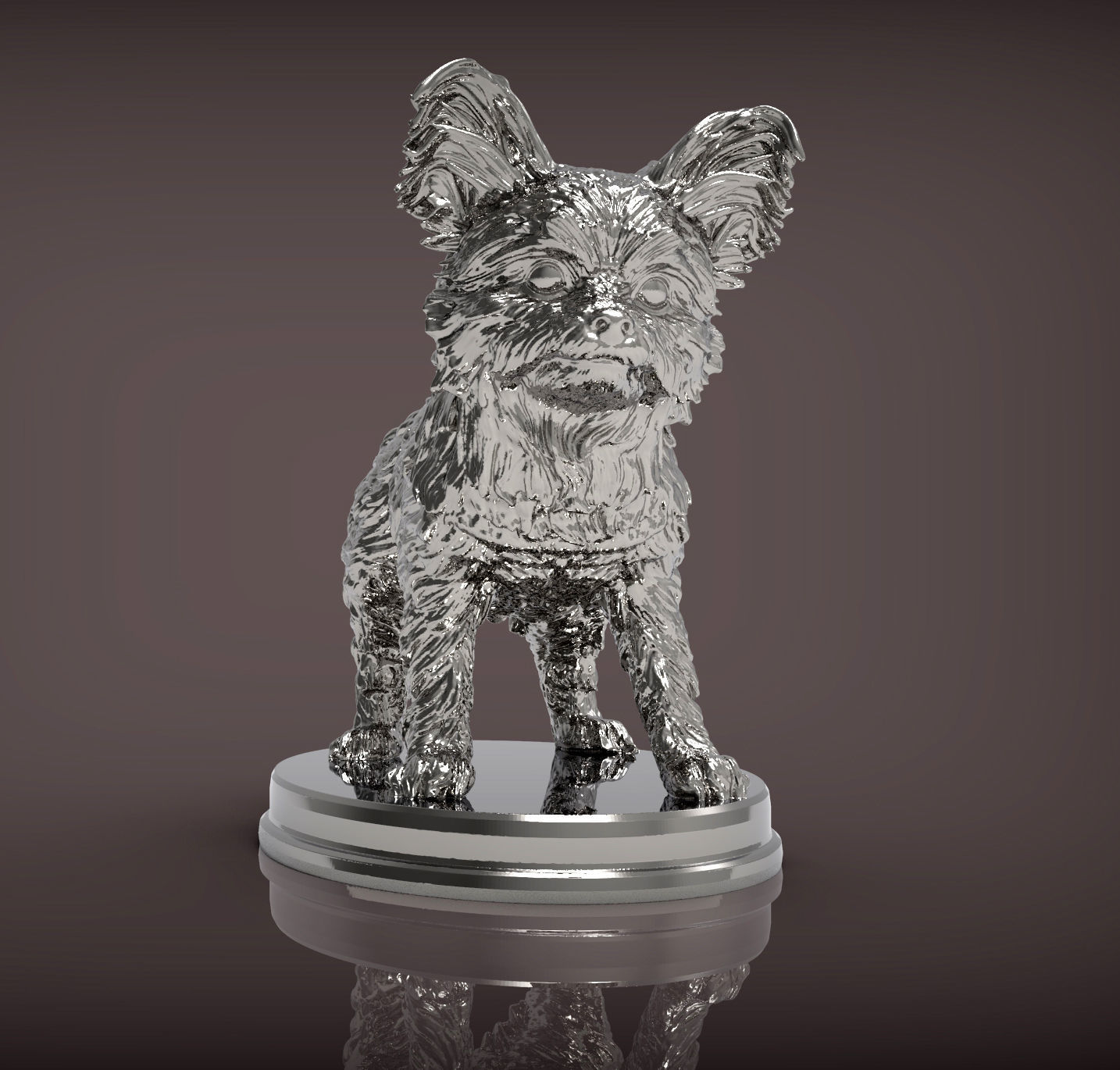 Yorkshire terrier 3D print model_3