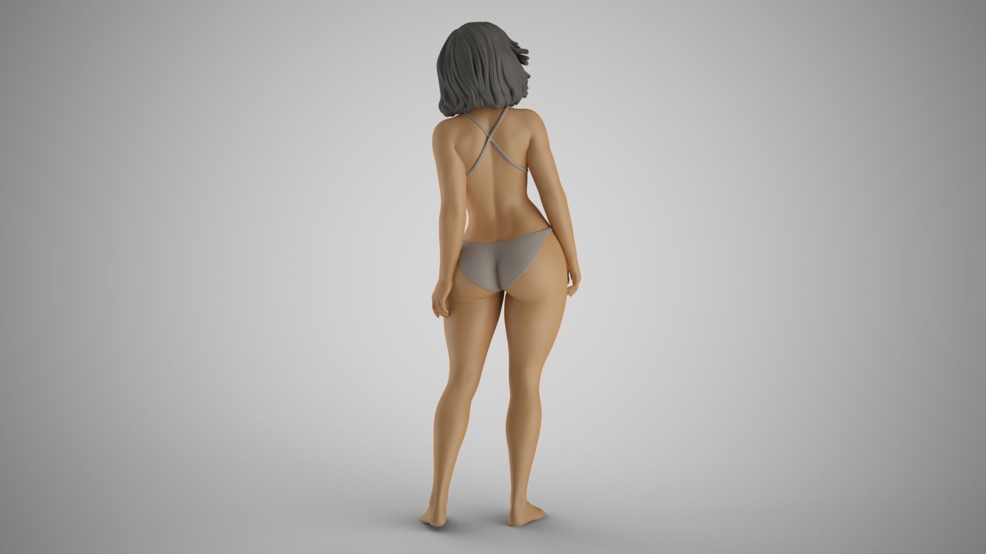 Woman Bending Backwards 3D print model_8