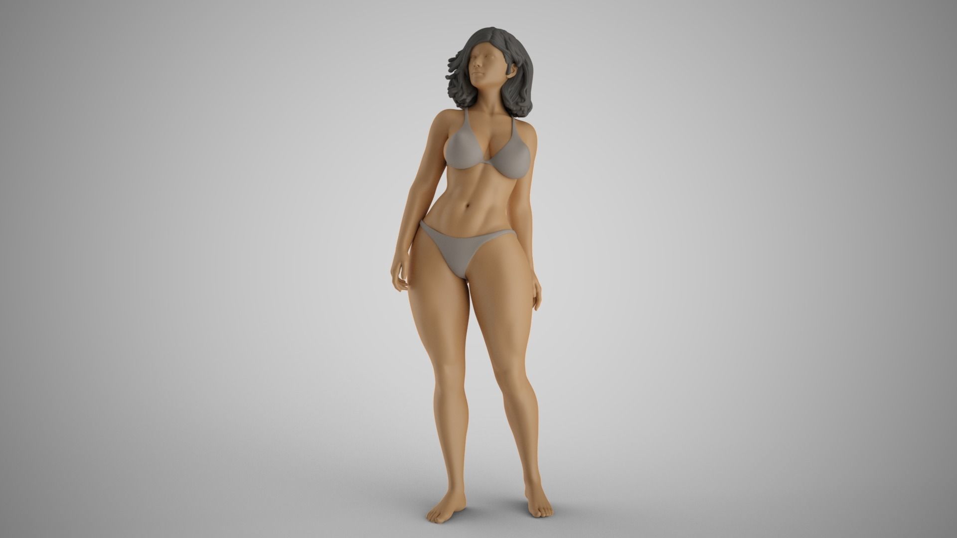 Woman Bending Backwards 3D print model_4