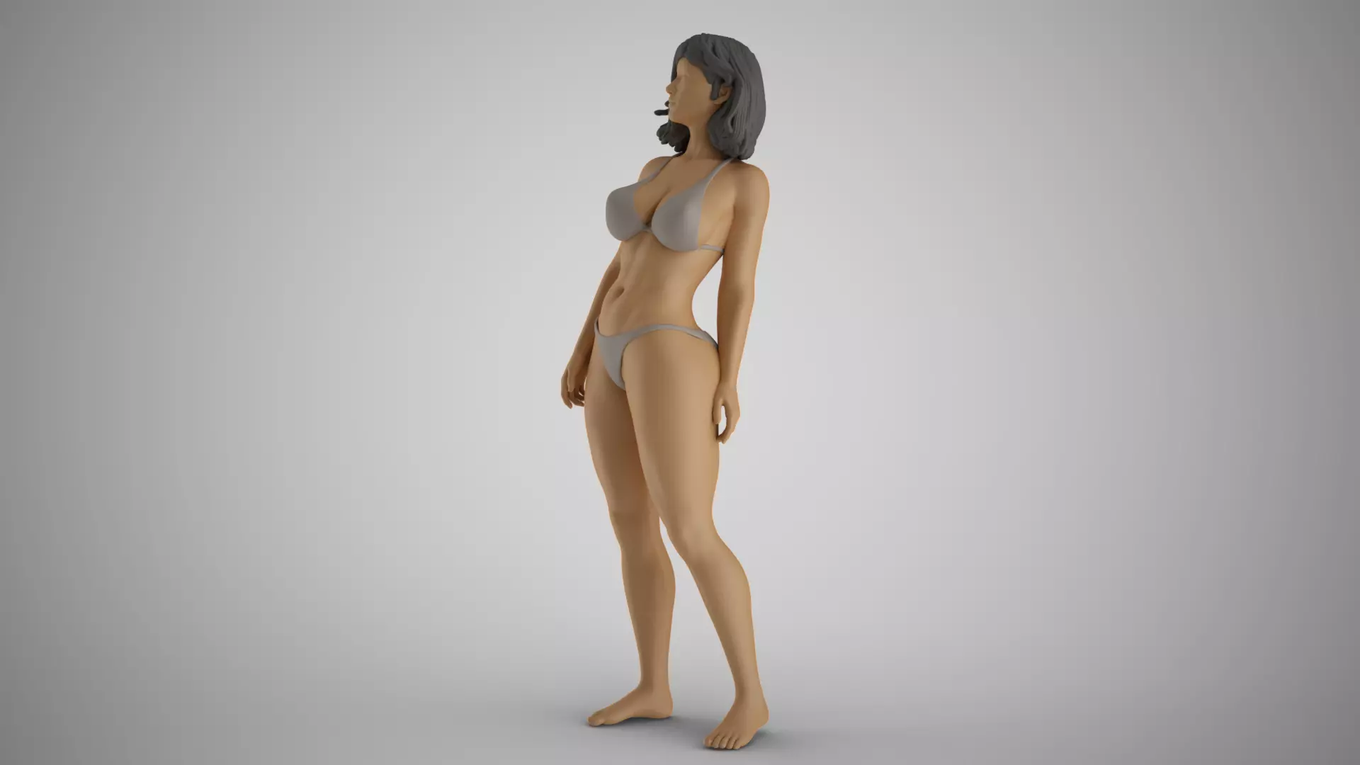 Woman Bending Backwards 3D print model_0