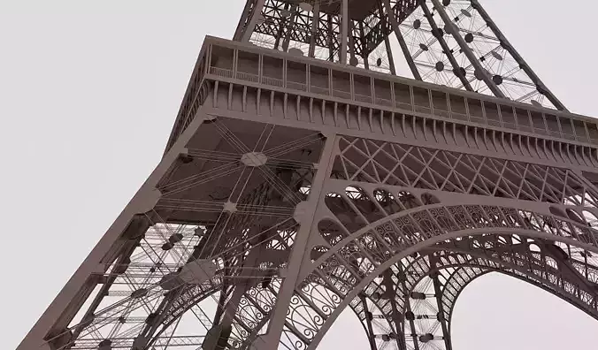 Highly Detailed Eiffel Tower 