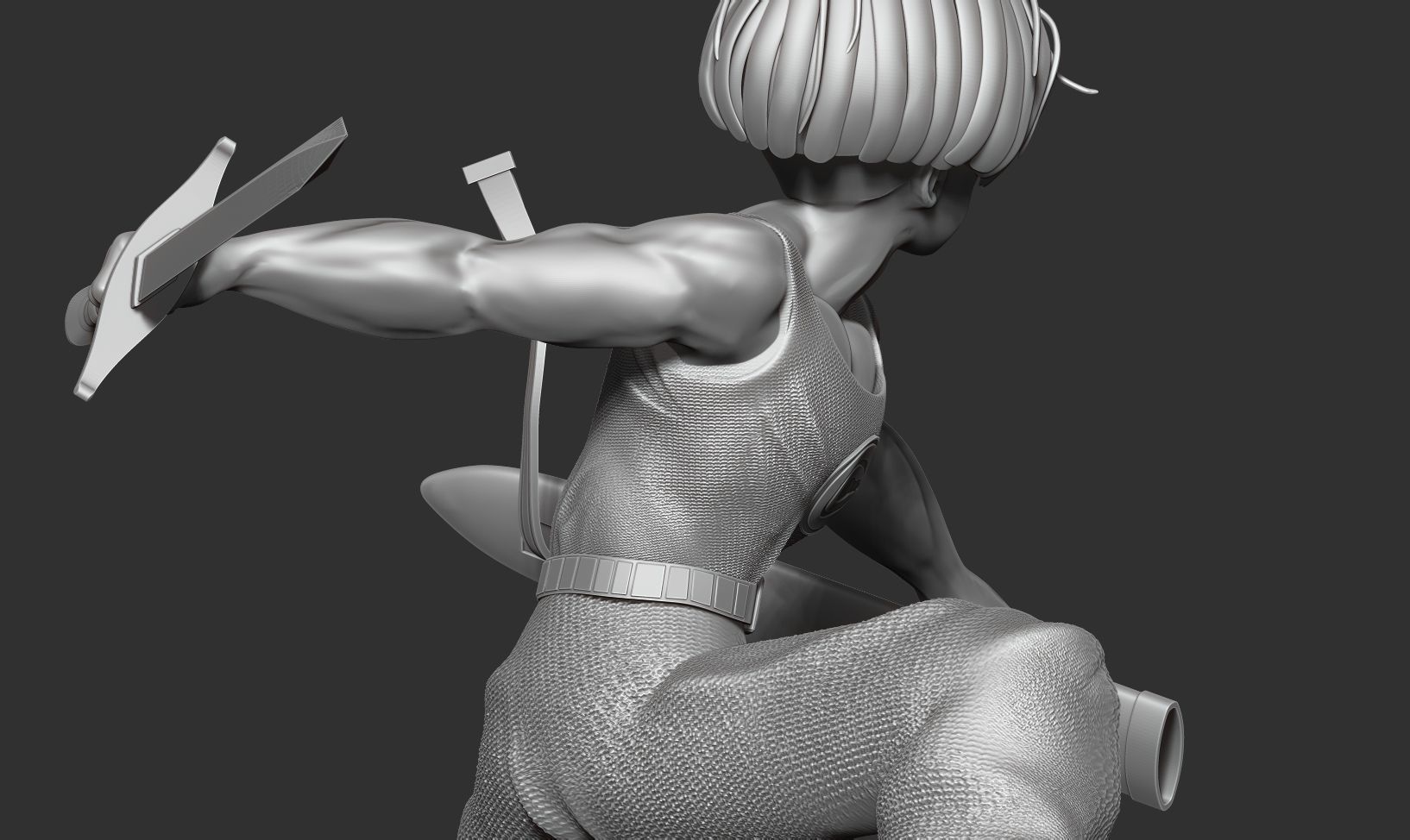 Future Trunks 3D print model_7
