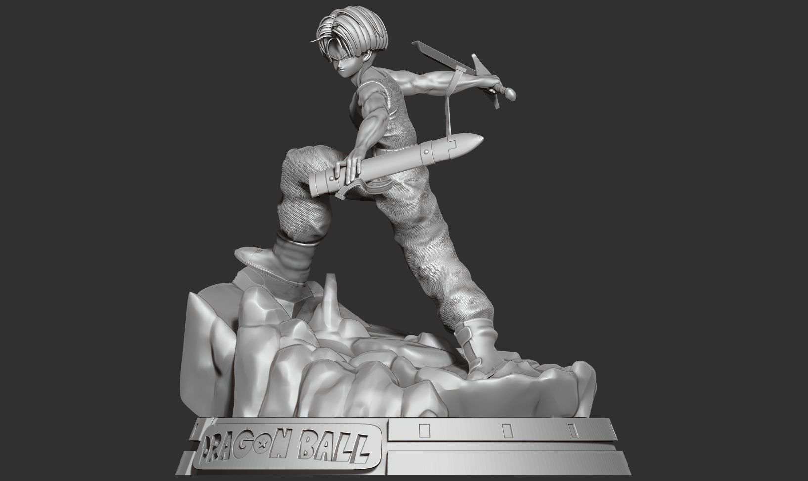 Future Trunks 3D print model_11