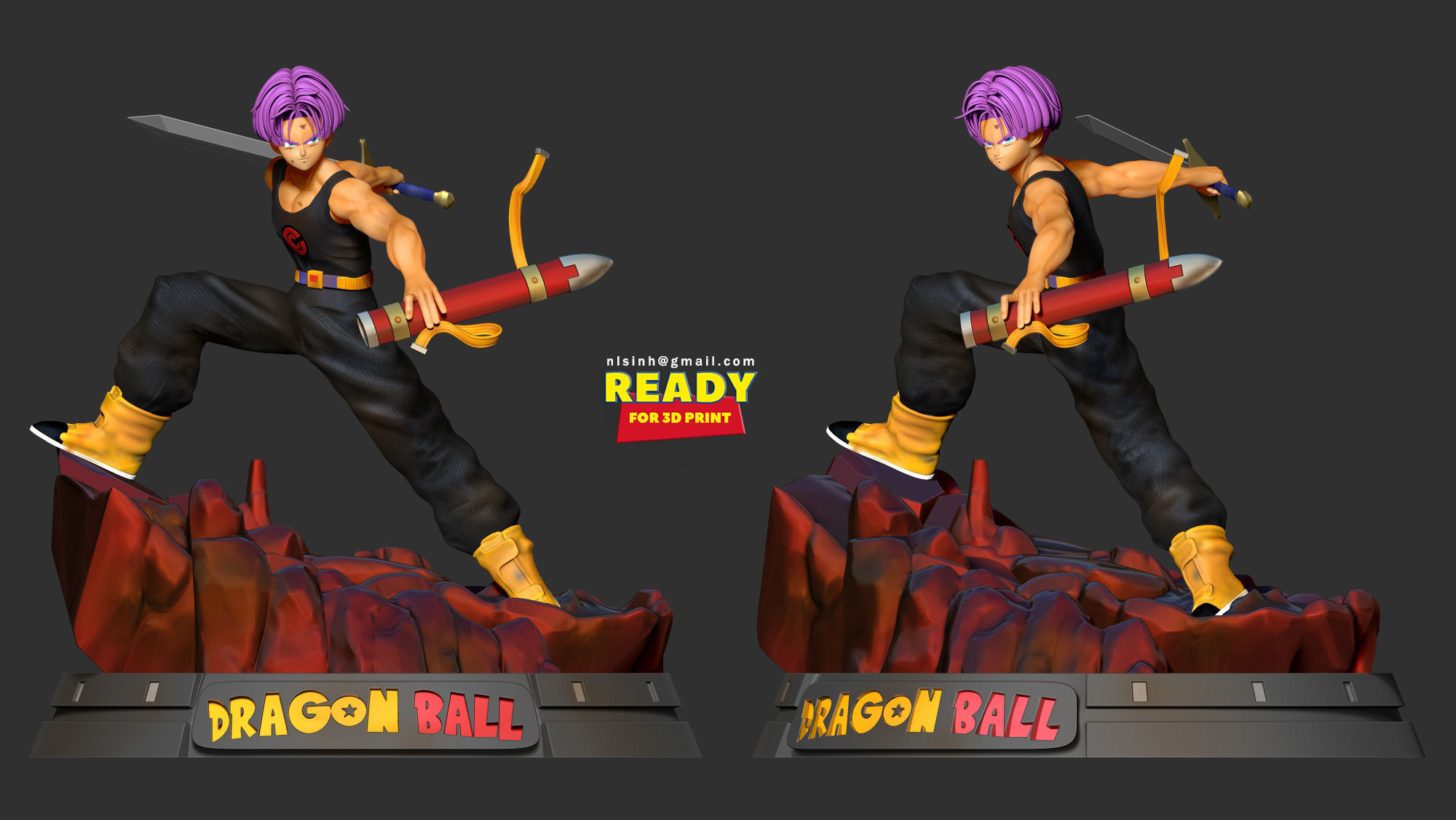 Future Trunks 3D print model_1