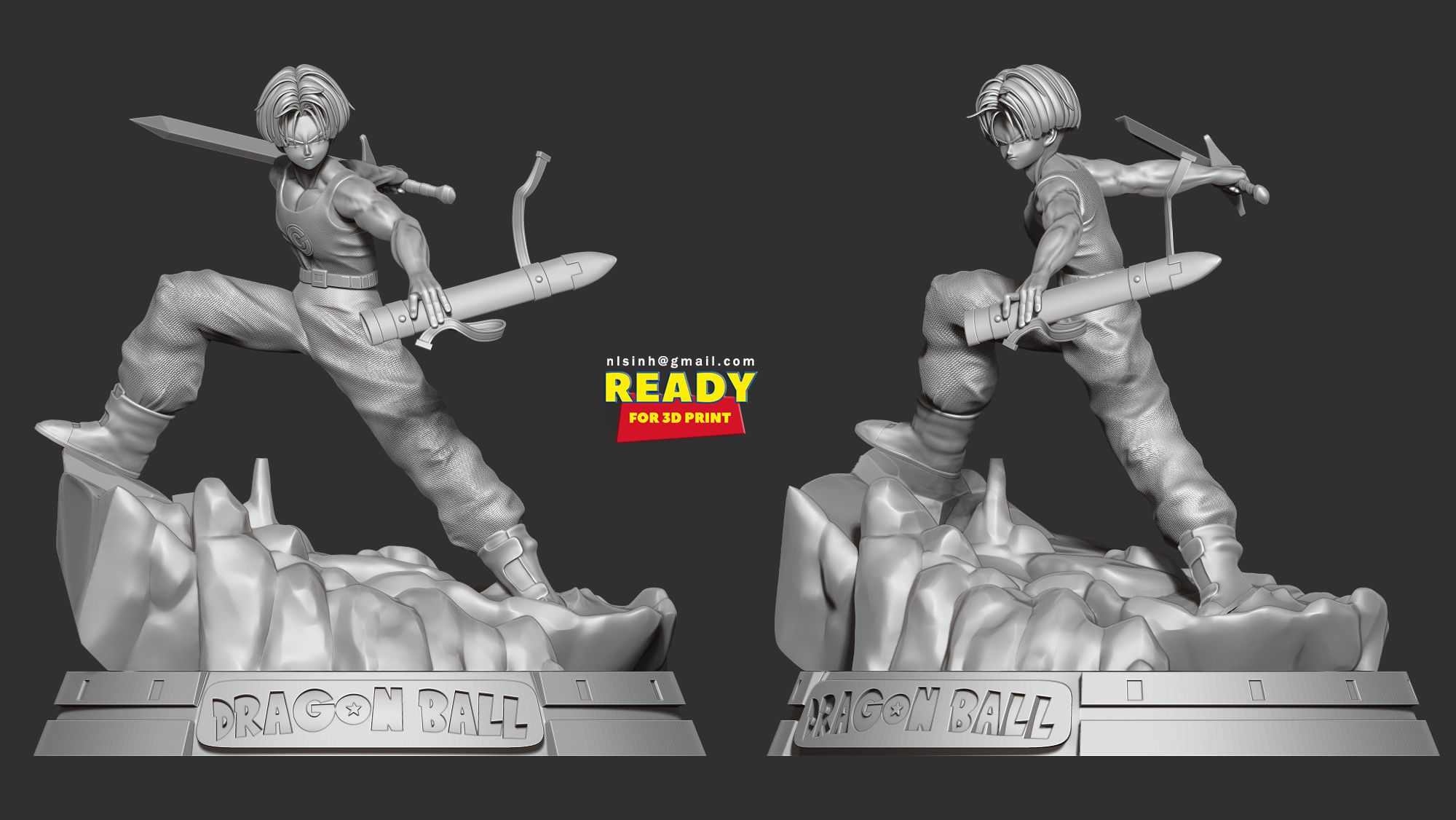 Future Trunks 3D print model_5