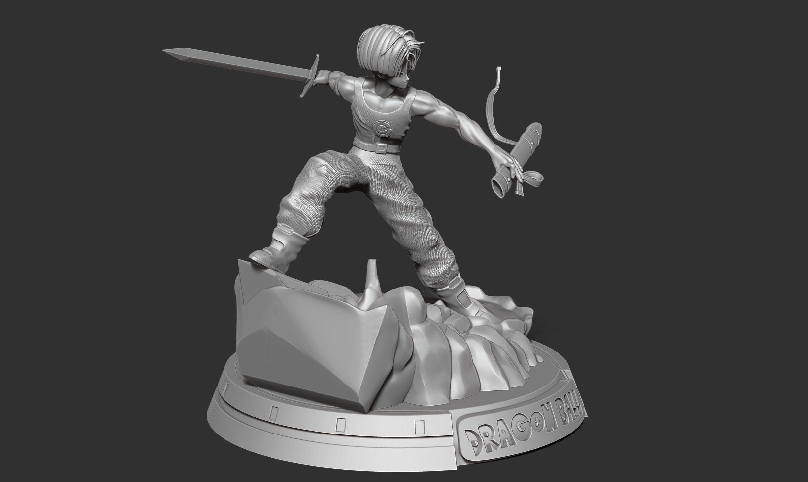 Future Trunks 3D print model_19