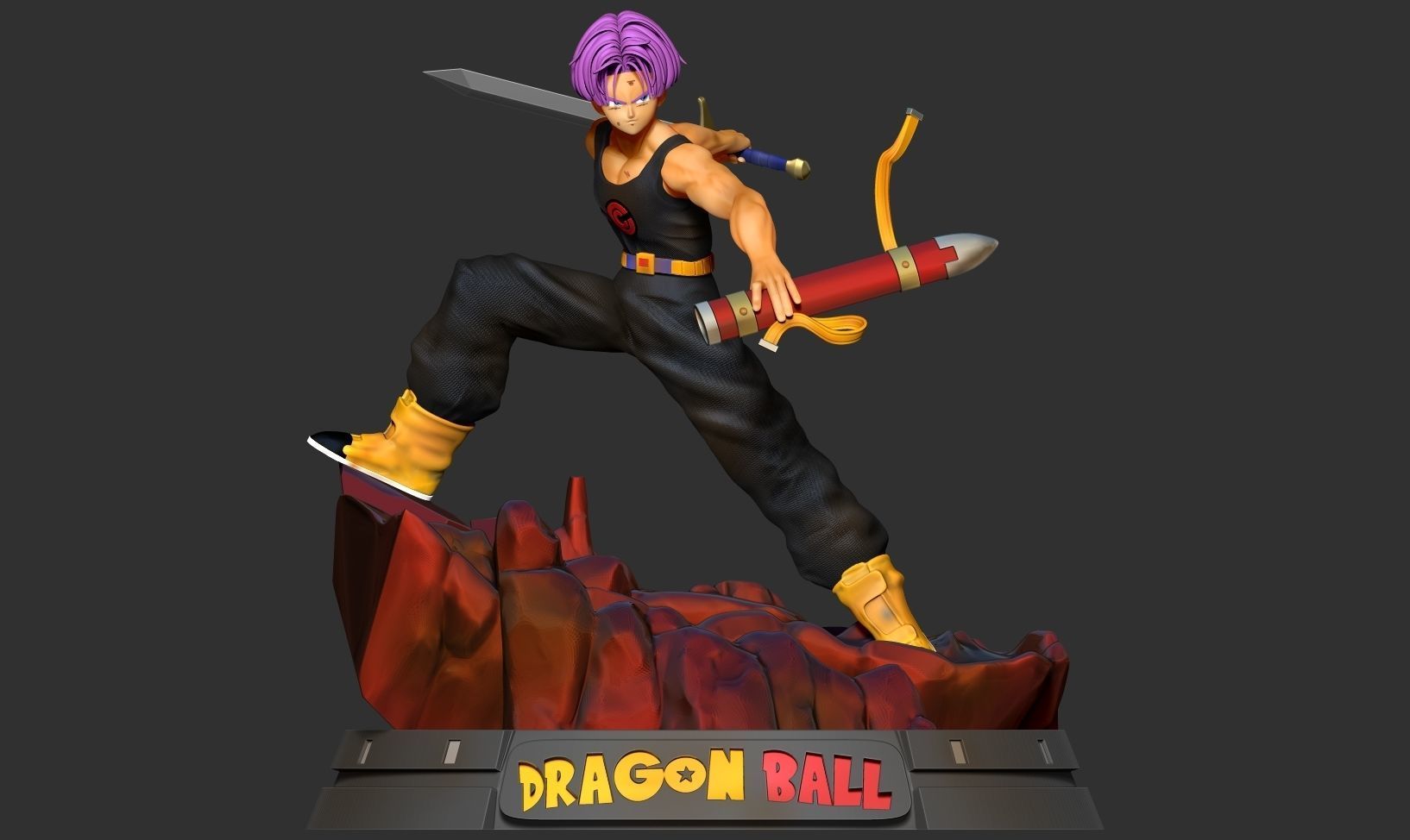 Future Trunks 3D print model_8