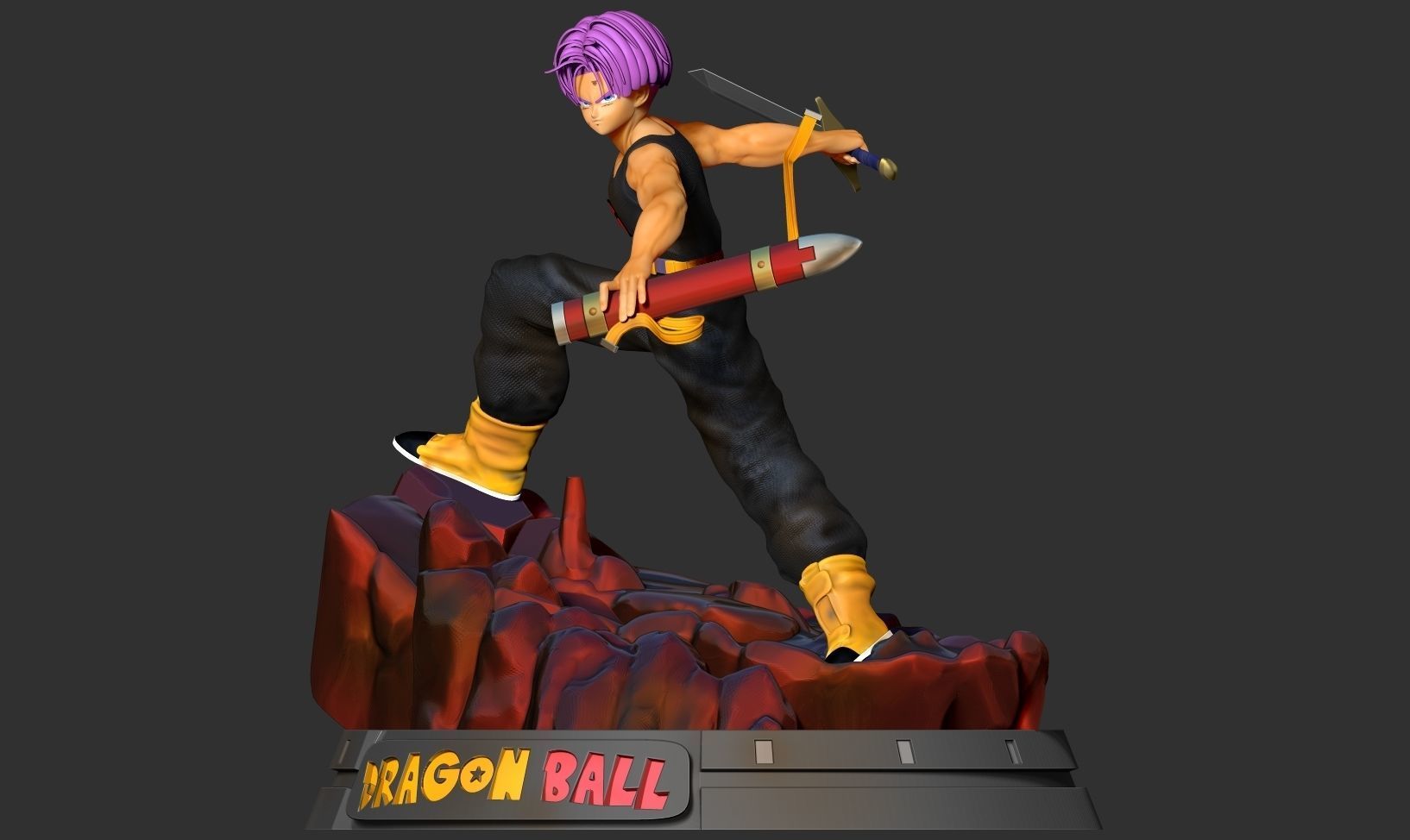 Future Trunks 3D print model_10