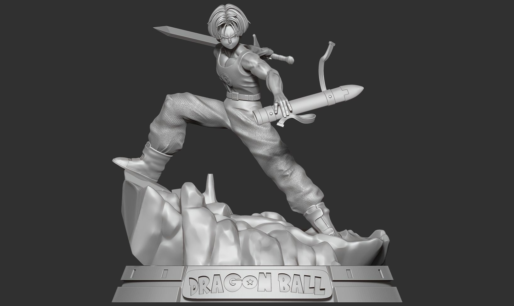 Future Trunks 3D print model_9