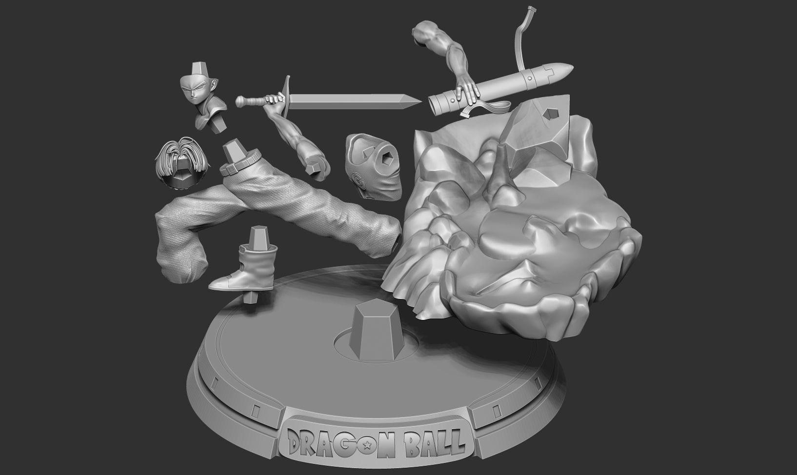 Future Trunks 3D print model_2