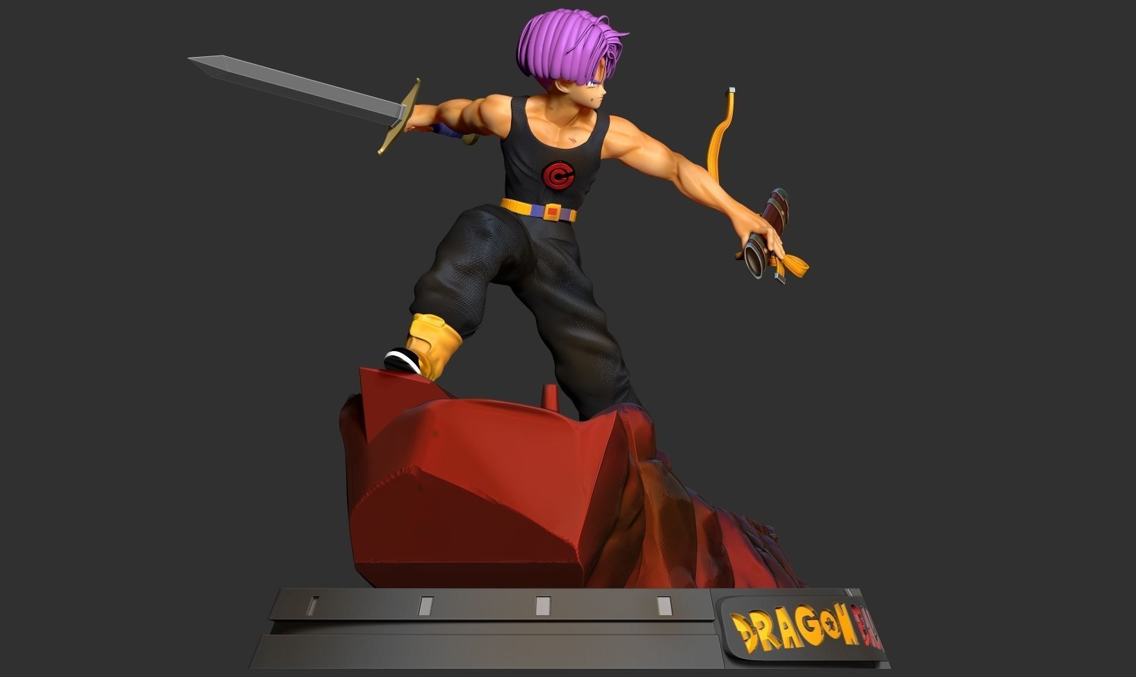 Future Trunks 3D print model_12