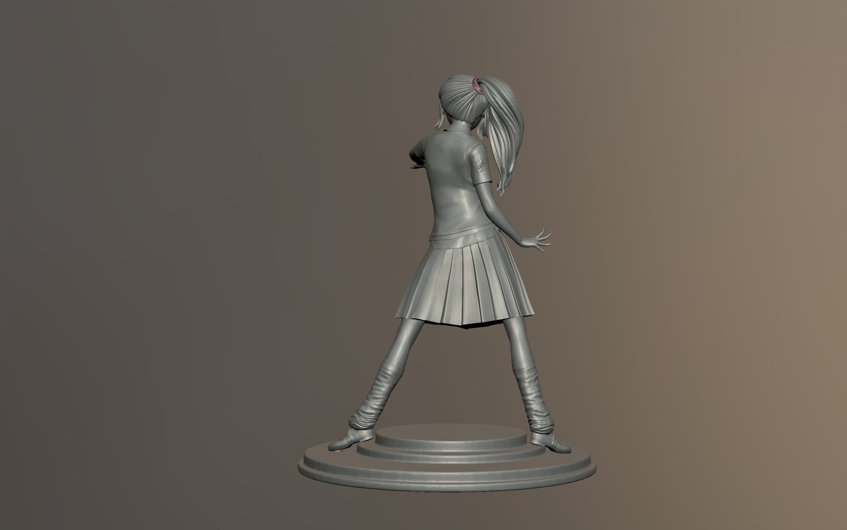 Miko Anime 3D Printable 3D print model_2