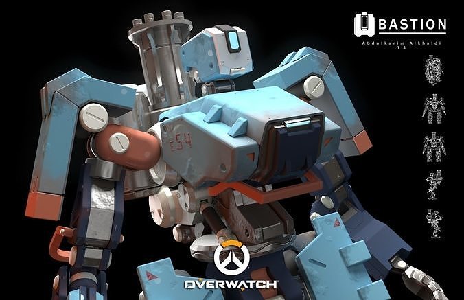 fan art for bastion Free 3D model