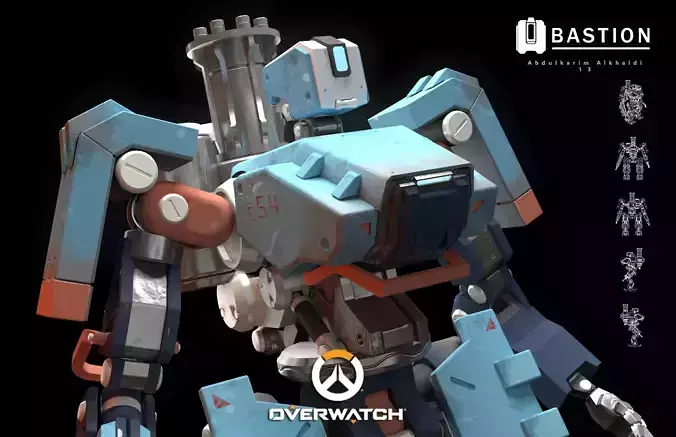 fan art for bastion Free 3D model