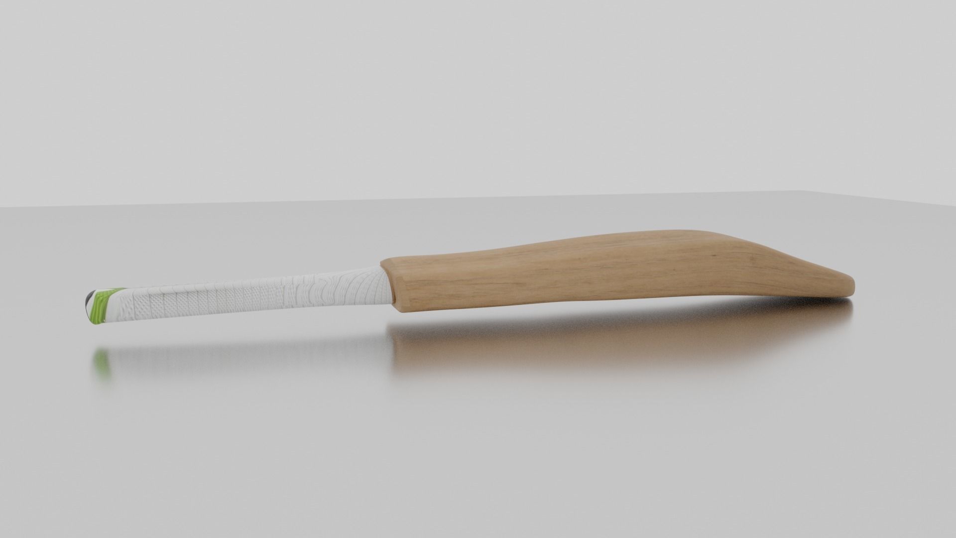Cricket Bat Low-poly 3D model_1