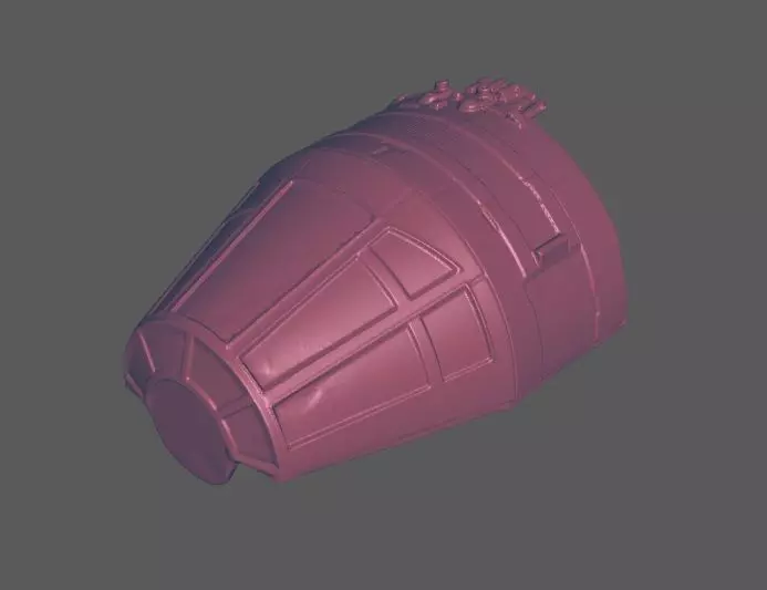 hasbro legacy falcon cockpit 3D print model_0