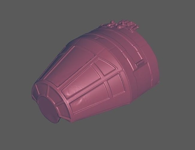 hasbro legacy falcon cockpit 3D print model