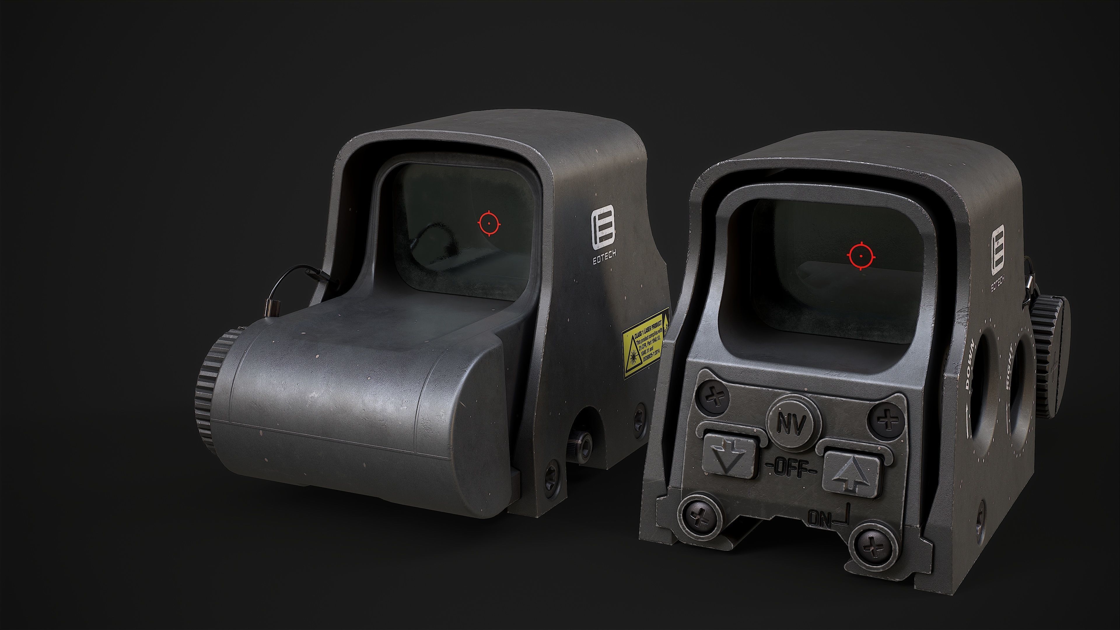 EOTECH HWS XPS3 HOLOGRAPHIC SIGHT Low-poly 3D model_2