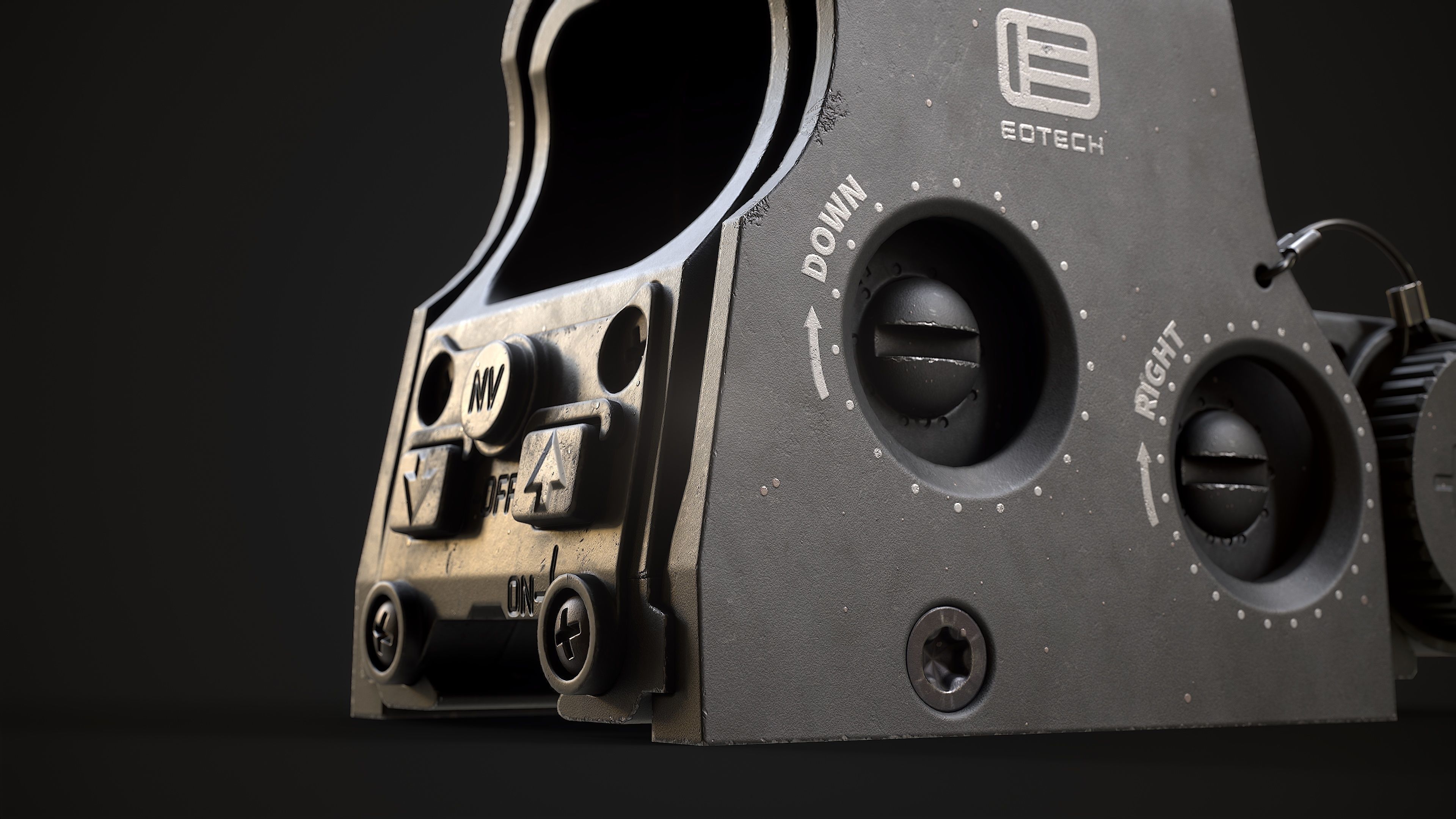 EOTECH HWS XPS3 HOLOGRAPHIC SIGHT Low-poly 3D model_12