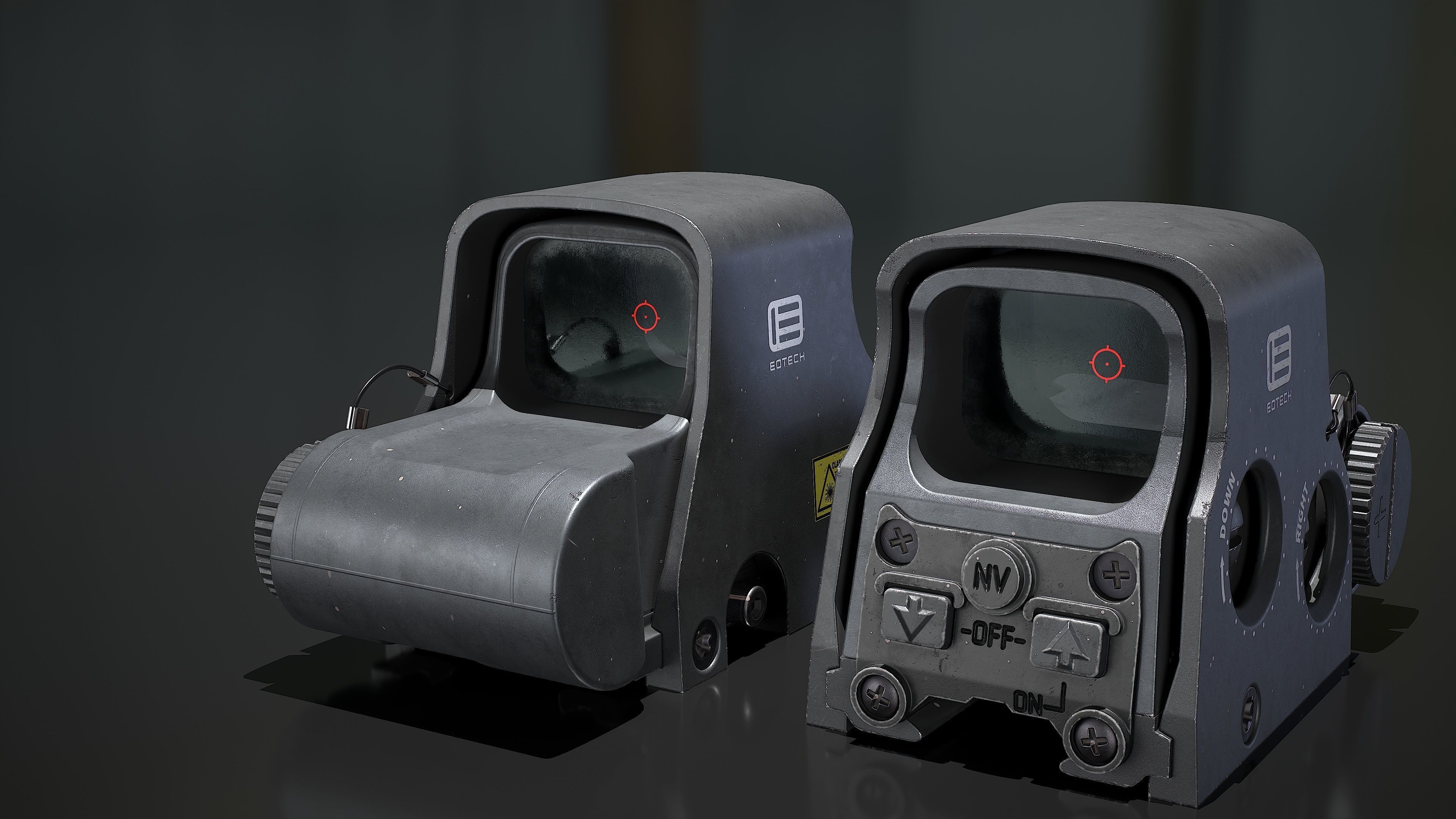 EOTECH HWS XPS3 HOLOGRAPHIC SIGHT Low-poly 3D model_3