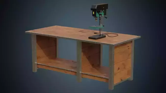 Drill Press And Workbench 1A