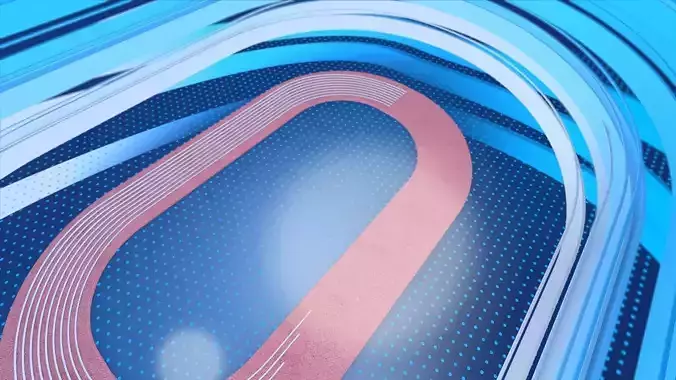Athletics Ident Cinema 4D 3D model
