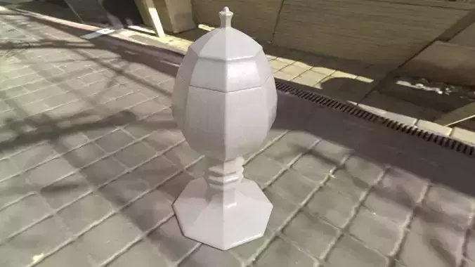 Sugar Dish Low-poly 3D model