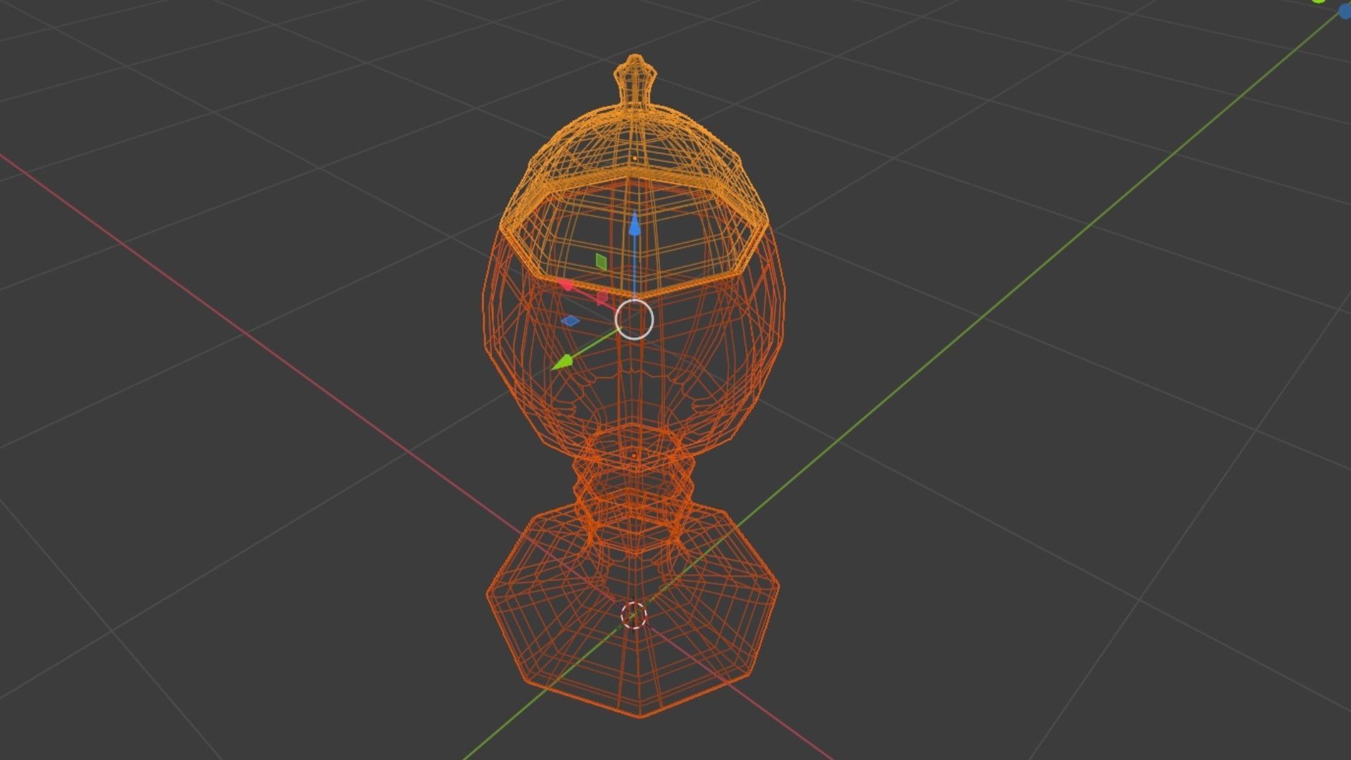 Sugar Dish Low-poly 3D model_1