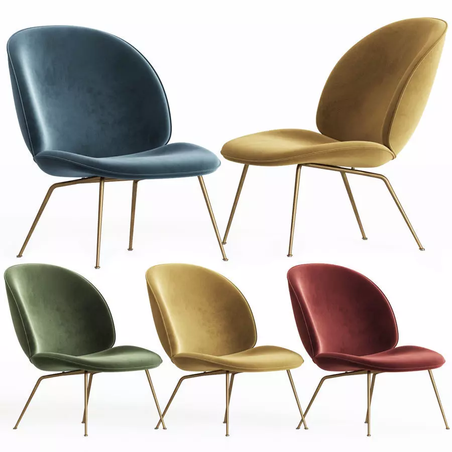 Beetle Lounge Chair Gubi 3D model_0
