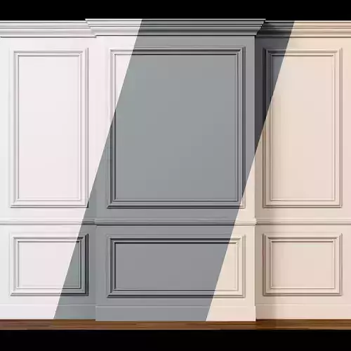 Wall molding 11  Boiserie classic panels 3D model